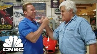 Arnold Schwarzenegger Shows Jay Leno His Mercedes Electric G-Wagen | Jay Leno's Garage | CNBC Prime