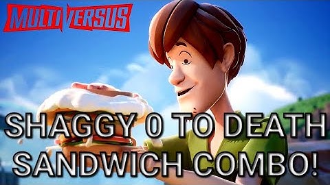 SHAGGY 0 TO DEATH SANDWICH COMBO!! MultiVersus Open Beta