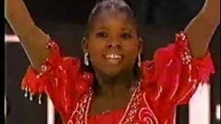 Surya Bonaly 1992 Olympic games technical program (CBS)