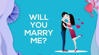 Marriage Proposal Online😉💖💖💖 Will You Marry Me?