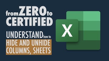 Microsoft Excel Basics - Hide and Unhide Columns, Rows, Sheets