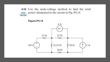 Problem 4.14 (Nilsson Riedel) Electric Circuits 12th Edition - Node-Voltage Method