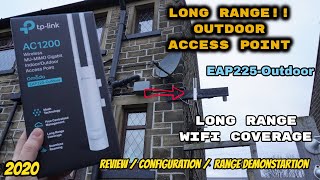 Беспроводная гигабитная внутренняя/наружная точка доступа TP-Link AC1200 EAP225: проверка диапазона конфигурации