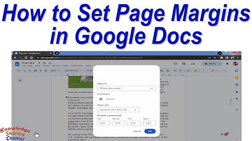 How to Set Page Margins in Google Docs
