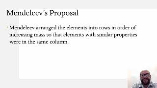 Mendeleev Instructional Video