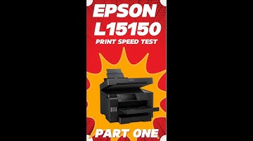 EPSON L15150 PRINT SPEED TEST A3 SIZE