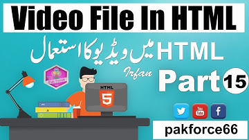 Multimedia Tag In Html5  Tutorials In Urdu Html5 Tutorials For Beginners Urdu / Hindi Part 15