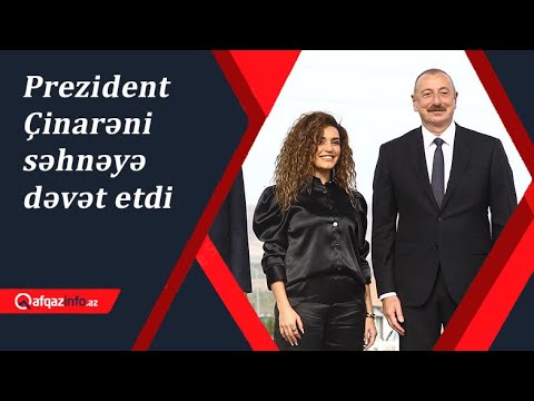 Prezident Çinarəni Səhnəyə Dəvət Etdi