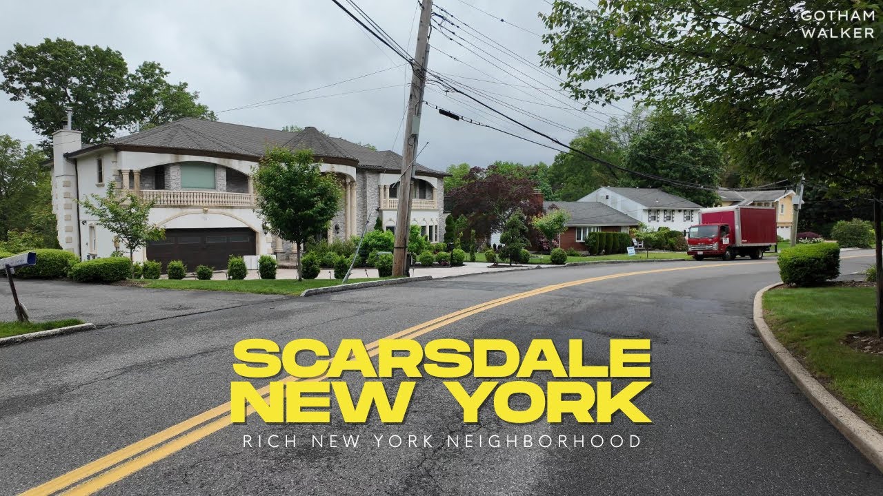 Scarsdale, New York Tour -4K Video-