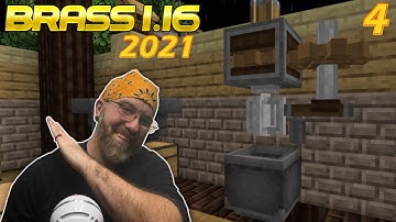 Lets Play Brass 1.16 EP 4 - How to make Brass in Brass 1.16! Create Mechanical Mixer, Blaze Burner!