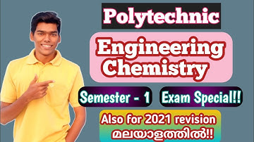 Polytechnic 1st Semester // Engineering Chemistry // Exam Special // Sure Questions // മലയാളത്തിൽ!!