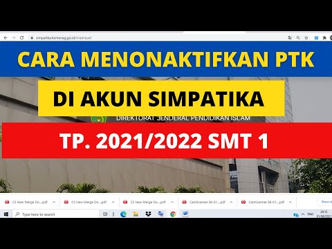 Tutorial menonaktifkan PTK di akun SIMPATIKA