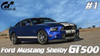 Gran Turismo 6. Прохождение с вебкой и рулём Logitech G25. Ford Mustang Shelby GT500 на Nürburgring.