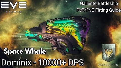 EVE Echoes - The Space Whale Drone Boat - Dominix II - PvP/PvE Fitting Guide - 10000DPS Drone Bombs