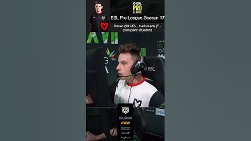 frozen (28 HP) - 1vs3 clutch (T - post-plant situation) (Cloud9 vs MOUZ) - ESL Pro League Season 17