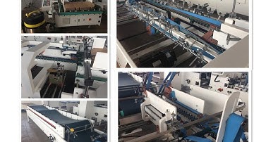 Auto Corrugated Box Folder and Gluer Equipment With Driving System Case Gluing Machine