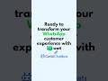 Transform your Customer Experience with Wati & GetAIChatbots. #wati #whatsappchatbot