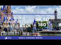 Magic Kingdom Hub and Cinderella's Castle Area (5K 3D 180° VR)