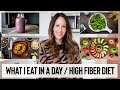 WHAT I EAT IN A DAY - HIGH FIBER DIET FOR WEIGHT LOSS // LOW CALORIE DENSITY FOODS // VEGAN RECIPES