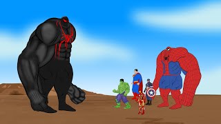 Hulk - Spiderman - IronMan - SuperMan VS Evolution of VENOM | SUPER HEROES MOVIE CARTOON [HD]