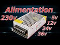 Branchement alimentation electrique 230v pour 5v 12v 24v etc demandant un peu de puissance led