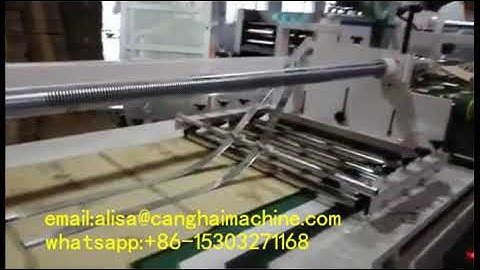 CANGHAI semi auto folder gluer machine for corrugated carton box