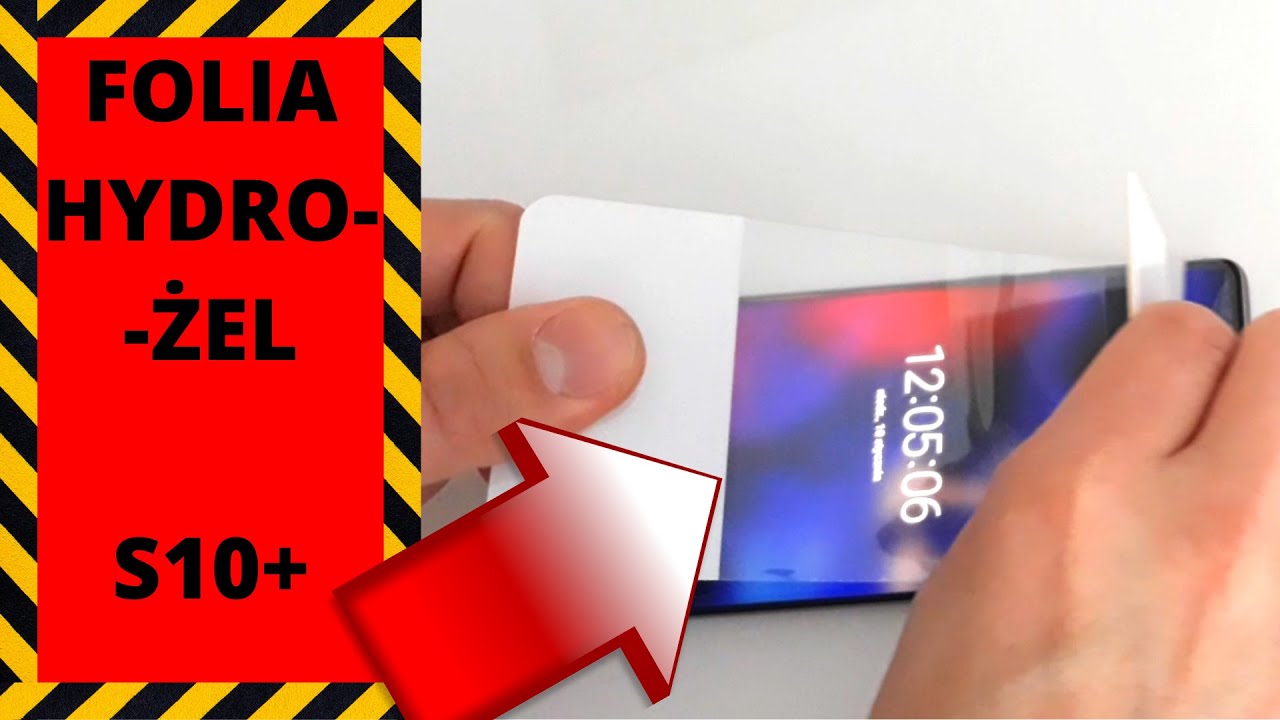 JAK NAKLEIĆ FOLIĘ HYDROŻELOWĄ NA TELEFON, APLIKACJA HYDROGEL S10+ FT234