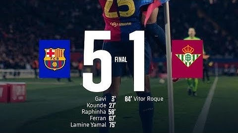 COPA DEL REY 24/25 | BARCELONA 5-1 REAL BETIS | ALL GOALS & HIGHLIGHTS | Kleensports