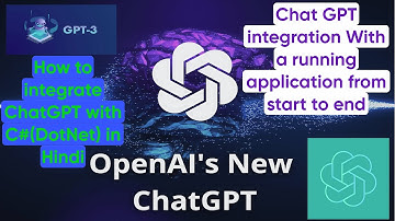 Integration with ChatGPT  With C#(DotNet) | ChatGPT