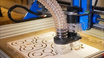 Simple Dust Shoe For 500W Spindle With DIY CNC (IndyMill)