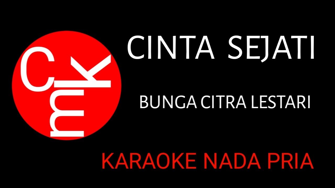 CINTA SEJATI KARAOKE NADA PRIA BCL YouTube