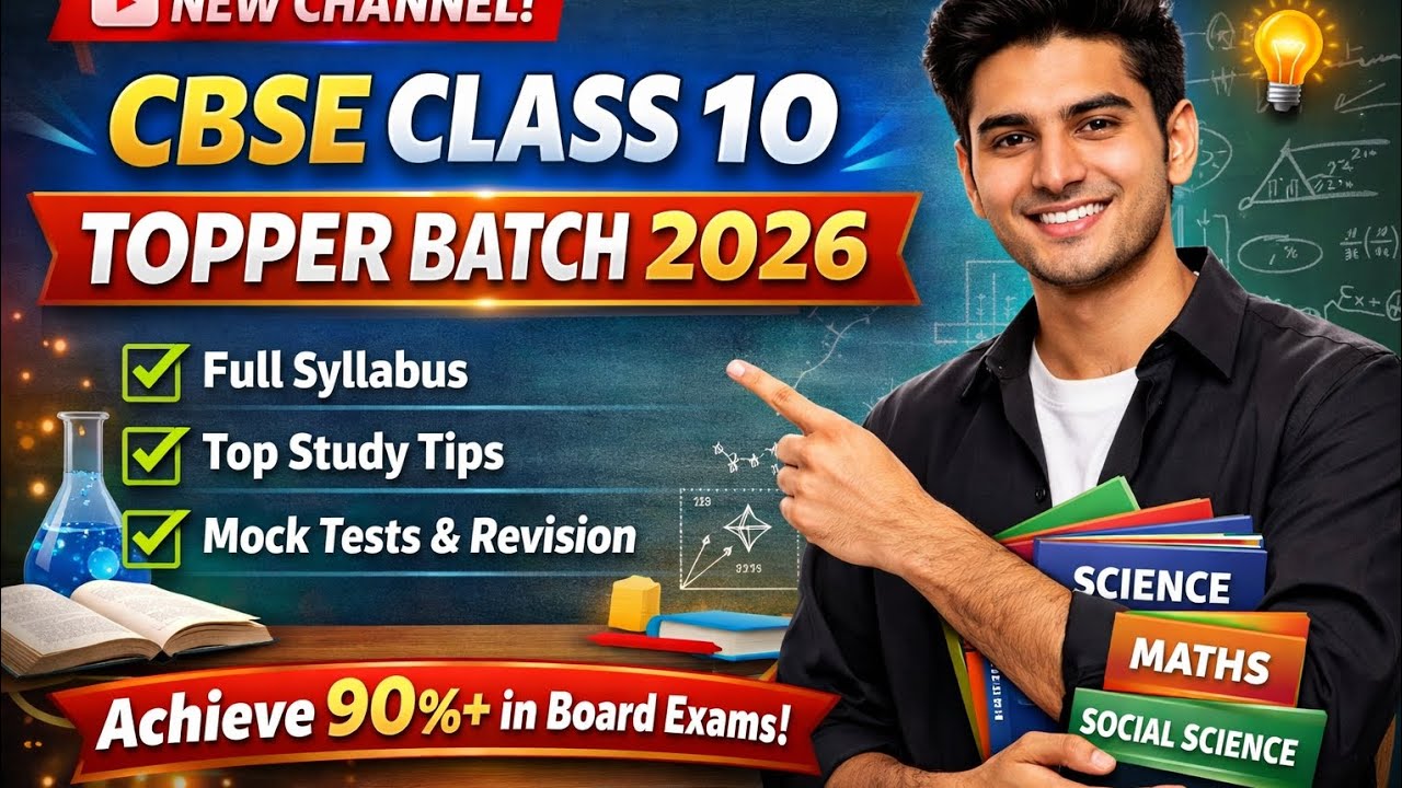 Starting toppers batch 2026 | cbse class 10th board exam preparation ...