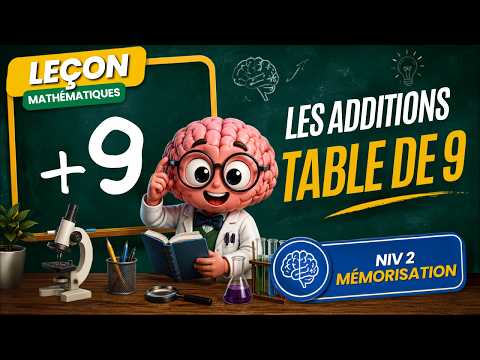 Additions — Additions - Table de 9 | Niveau 2 - Mémorisation | Mathématiques