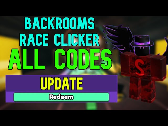 ALL NEW *SECRET* UPDATE CODES in BACKROOMS RACE CLICKER CODES (Backrooms  Race Clicker Codes) ROBLOX 