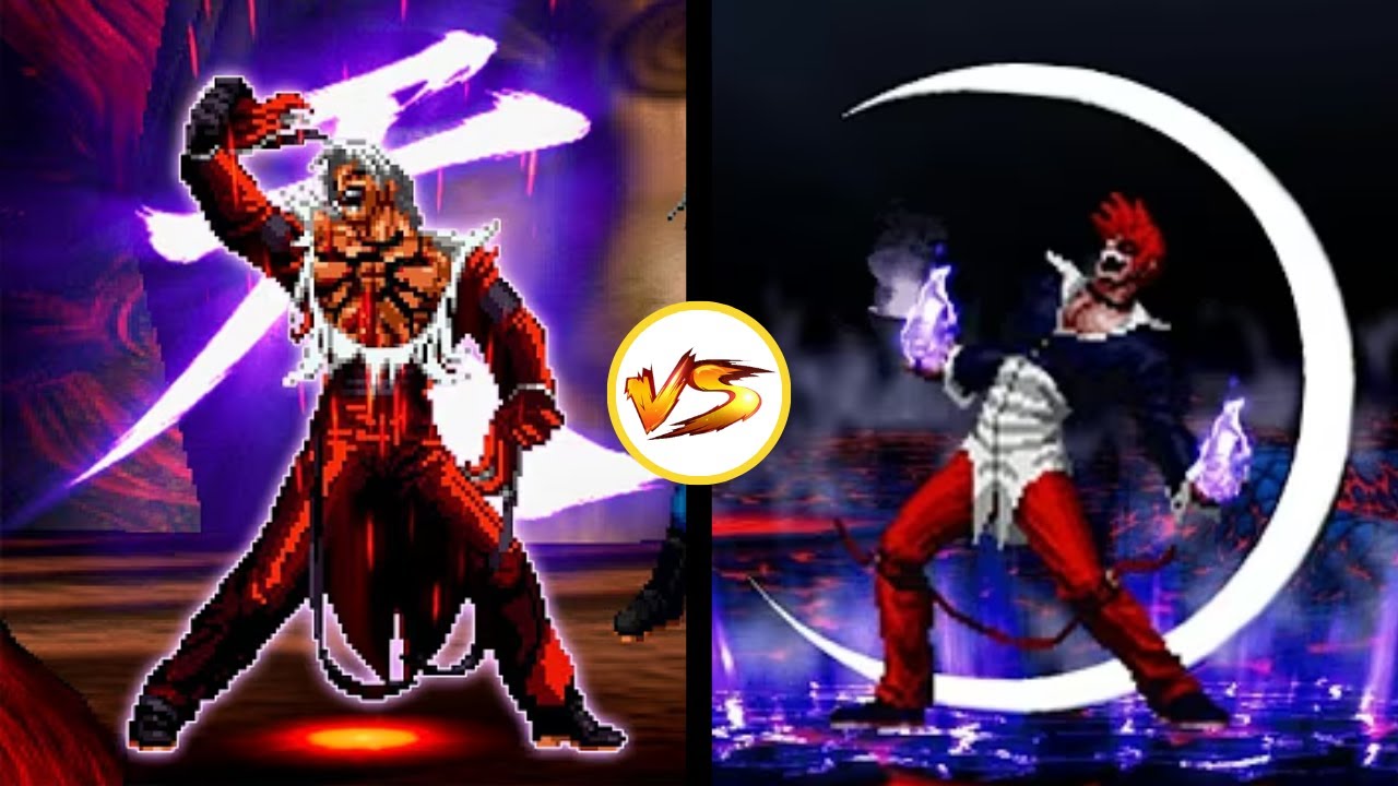 [KOF MUGEN] God Rugal vs Orochi Iori Fight - YouTube