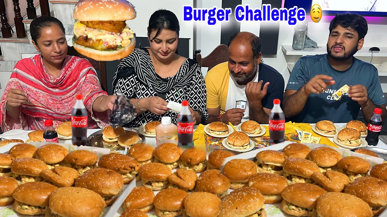 Burgers 🍔 Challenge ~  win 💰wonderful gift 🎁 | America 🇺🇸 burger | healthy family 🥀