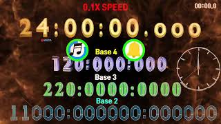 different bases 1-day countdown timer alarm🔔speedfeeling