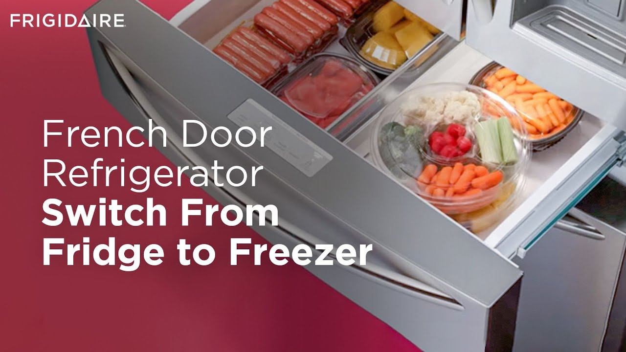 4-Door French Door Refrigerator: Switch From Fridge to Freezer - YouTube