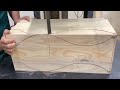 Woodworking skills of carpenter with many years of experience  round table with unique design