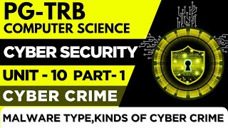 PG-TRB-COMPUTER SCIENCE-CYBER SECURITY-UNIT-10-MALWARE TYPE,KINDS OF CYBER CRIME - PART - 1