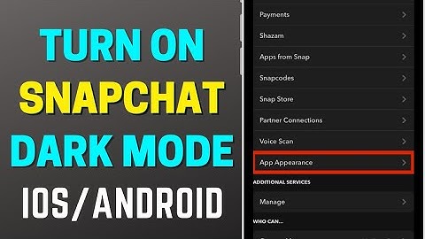 How To Turn On Dark Mode On Snapchat | IOS/Andorid Update 2023
