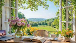 Spring Poured Through the Window 🌷 Birdsong, Garden Ambience, Piano... & Quiet Hours to Unwind🌿