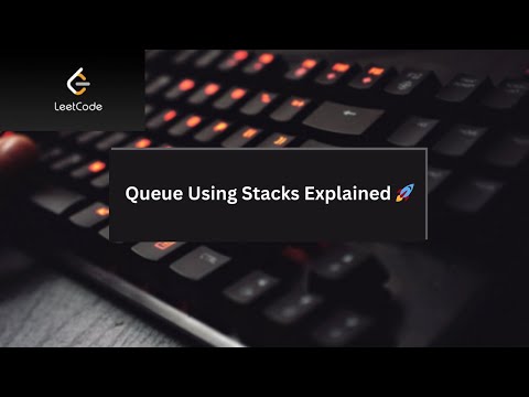 Queue Using Stacks Explained 🚀 | Efficient Approach & Code | DSA Interview Question