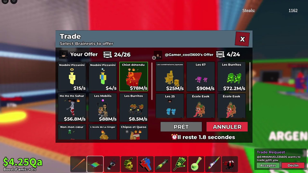 Live passer à un list list sahur