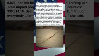 CARTOGRAPHERS MISPRINT SPLITS ONE FARM INTO TWO COUNTIES FOR