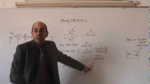 Steady State Errors, Part I: ESS of first order system to a step in closed unity feedback, 1/12/2013