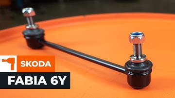 Hoe de SKODA FABIA 6Y koppelstang vooraan vervangen Handleiding | Autodoc
