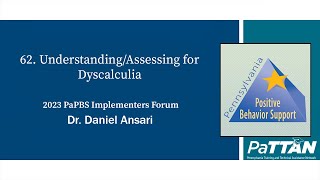 62. Understanding\/Assessing for Dyscalculia | PBIS 2023