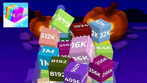 Chain Cube 2048: 3D merge game (iOS, android) gameplay | chain cube high score