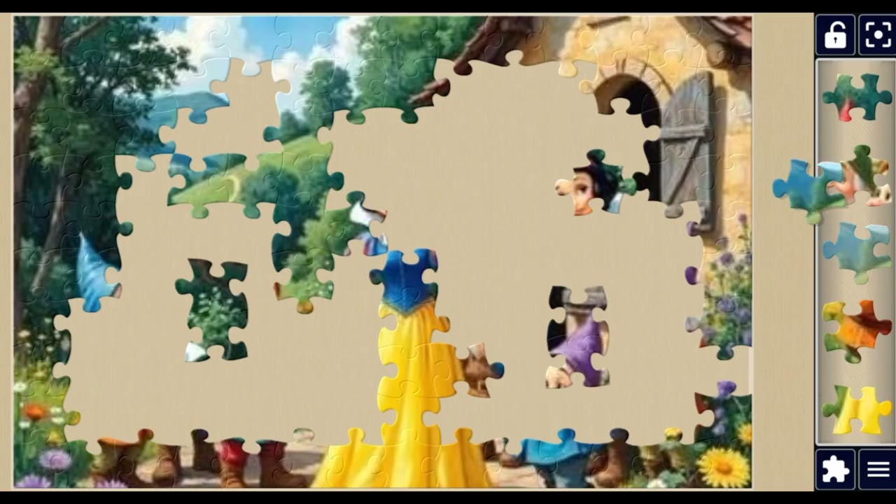 Snow White👑🫅 & Seven Dwarfs💖🎊Magical Forest Gathering💖🎀🌈🪄✨🥳🧩 @jigsawzone